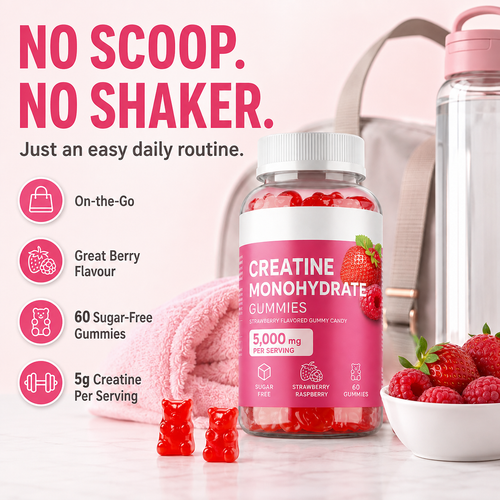 Women's Creatine Gummies – 5,000mg Per Serving
