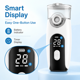 Portable Mesh Nebuliser – Compact, Quiet & Travel Friendly