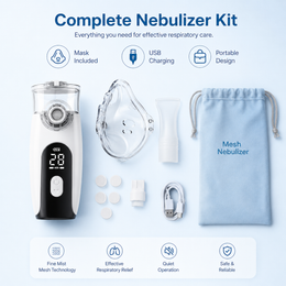 Portable Mesh Nebuliser – Compact, Quiet & Travel Friendly