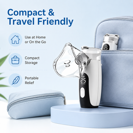 Portable Mesh Nebuliser – Compact, Quiet & Travel Friendly