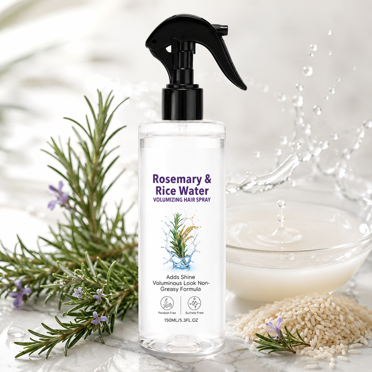 Rosemary & Rice Water Volumizing Hair Spray