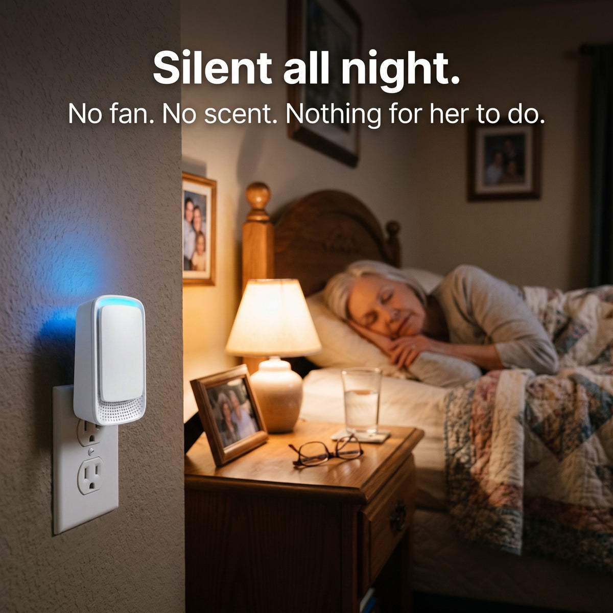 ClearSide Plug-In Air Ionizer for Smoke Smell (US Plug)